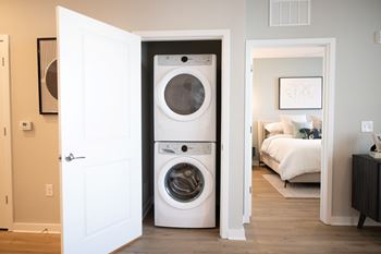 Full-size, front-loading electrolux washer and dryer